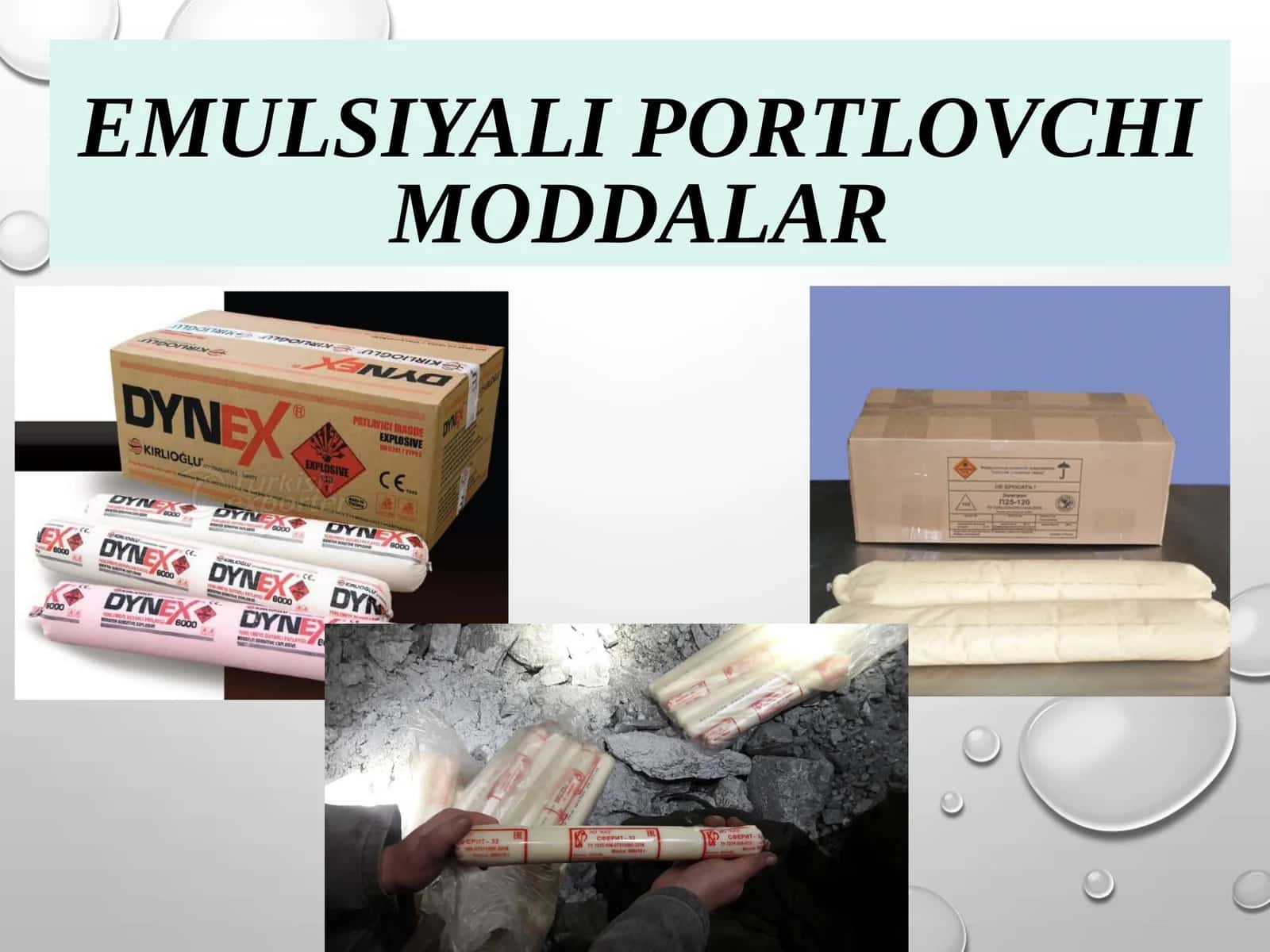 Emulsiyali portlovchi moddalar 1