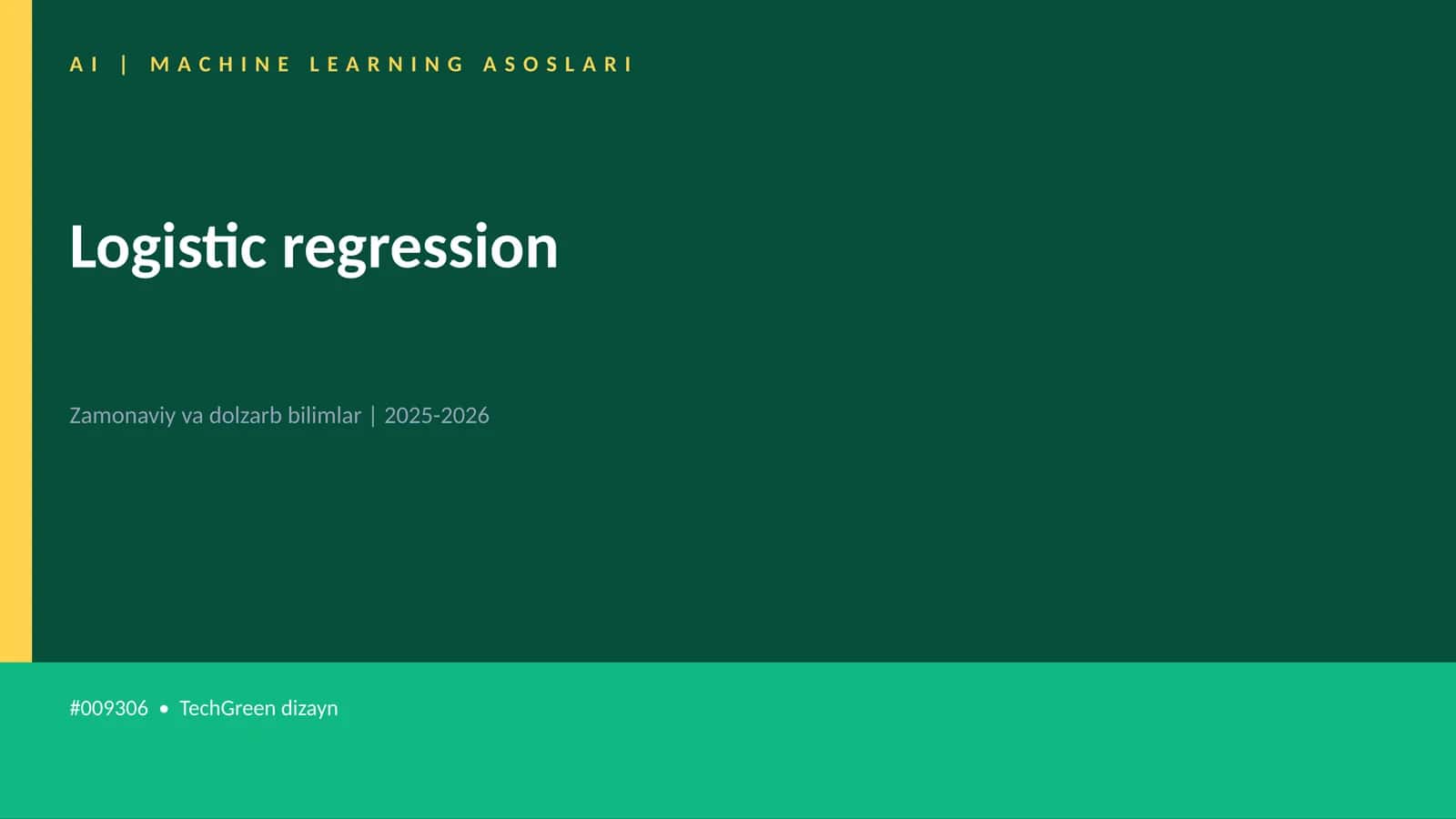 Logistic regression 1