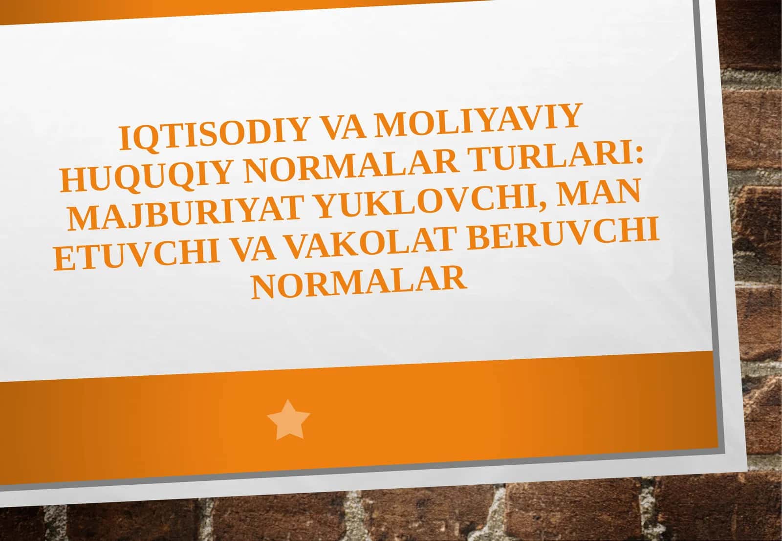 Moliyaviy huquqiy normalar 1