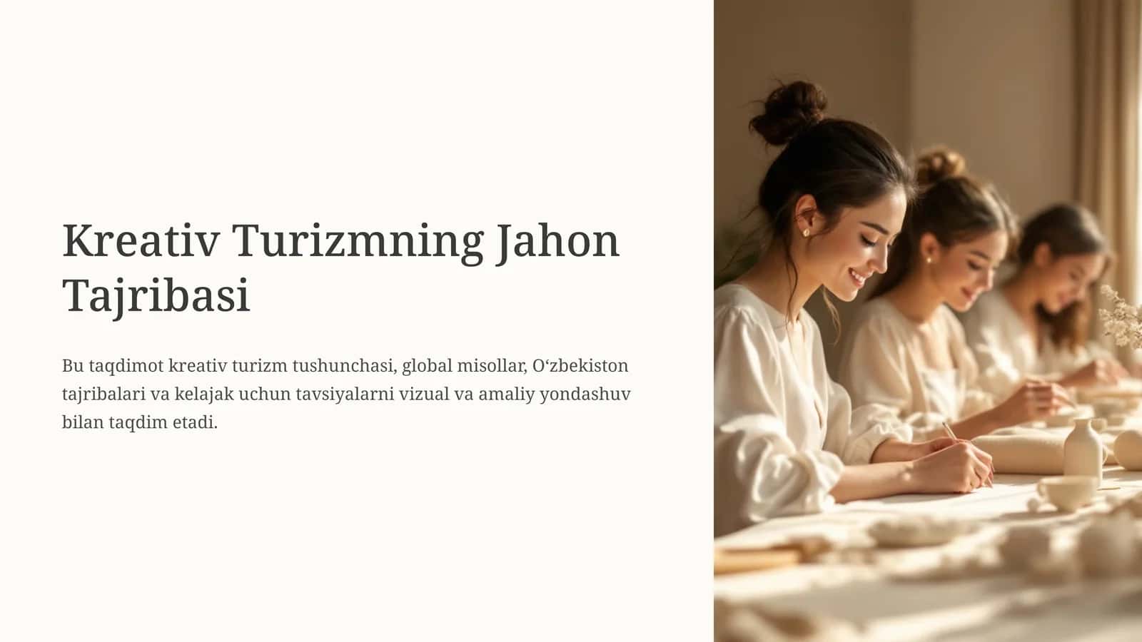 Kreativ Turizmning Jahon Tajribasi 1