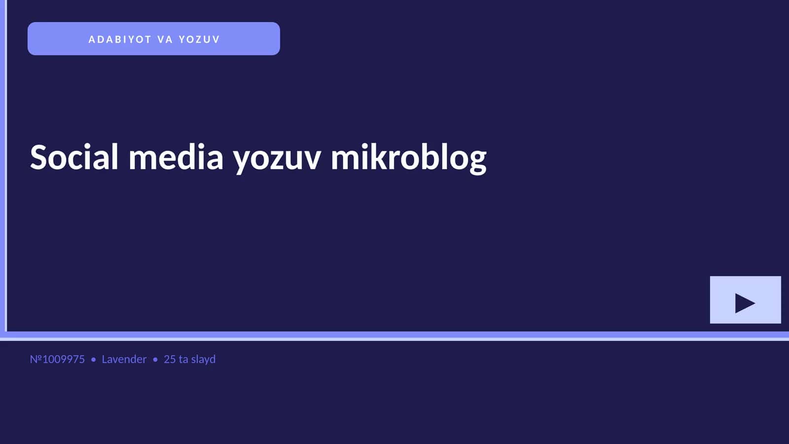 Social media yozuv mikroblog 1