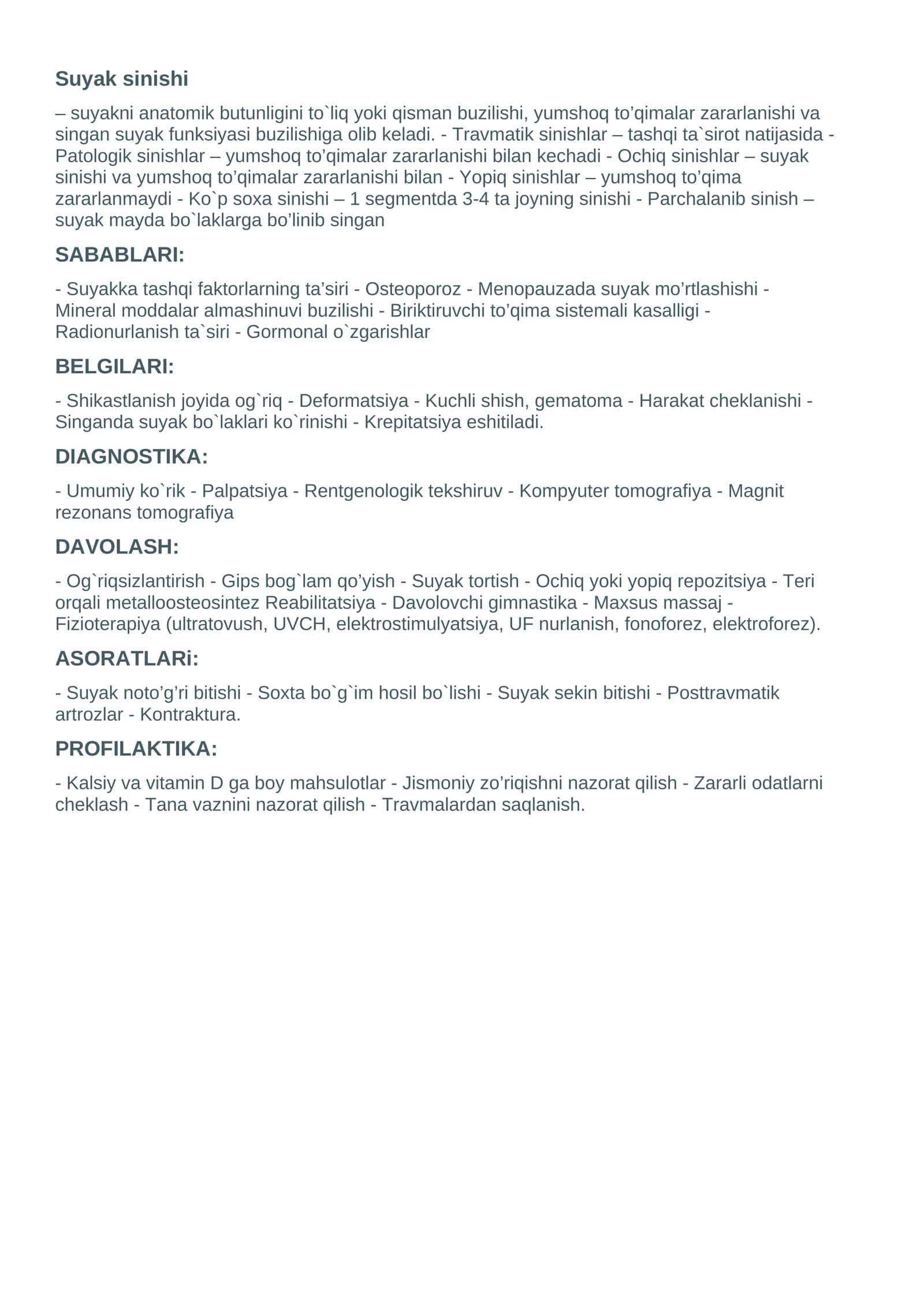 Suyak sinishi 1