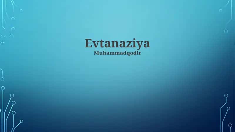 Evtanaziya 1