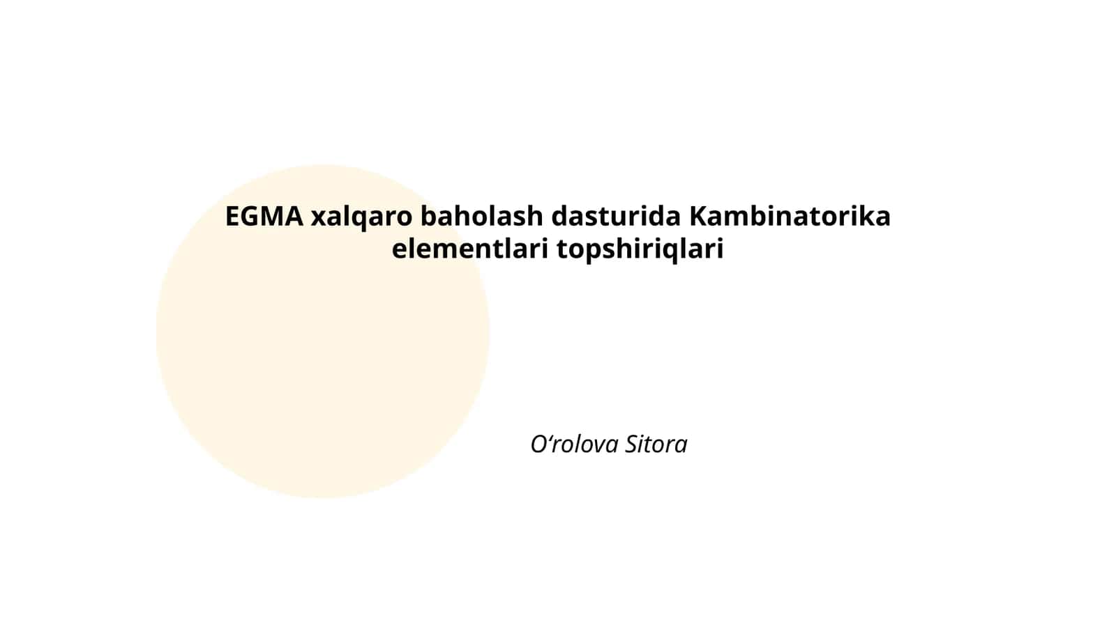 Kombinatorika elementlari topshiriqlari 1