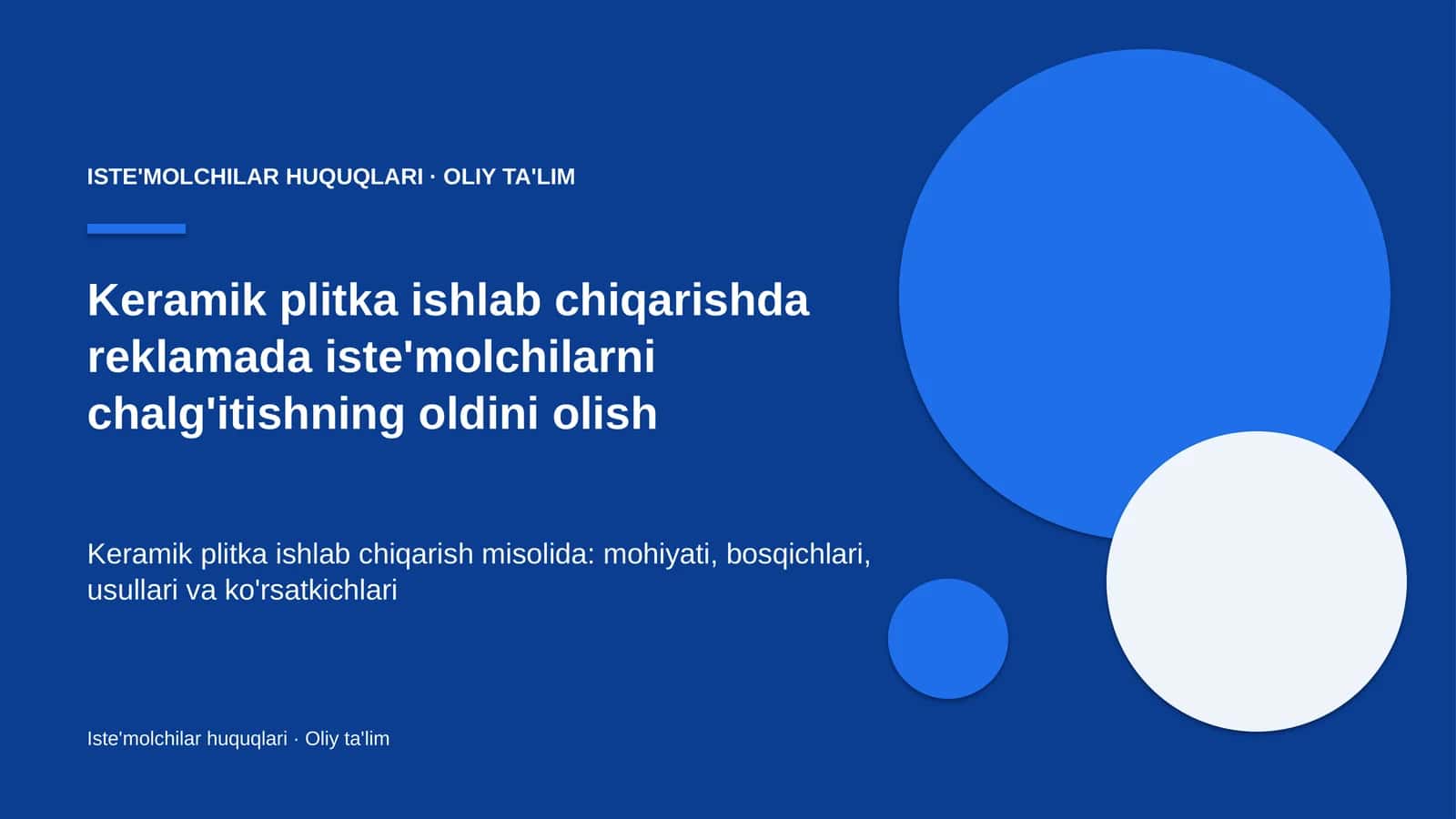 Keramik plitka ishlab chiqarishda reklamada iste'molchilarni chalg'itishning oldini olish 1