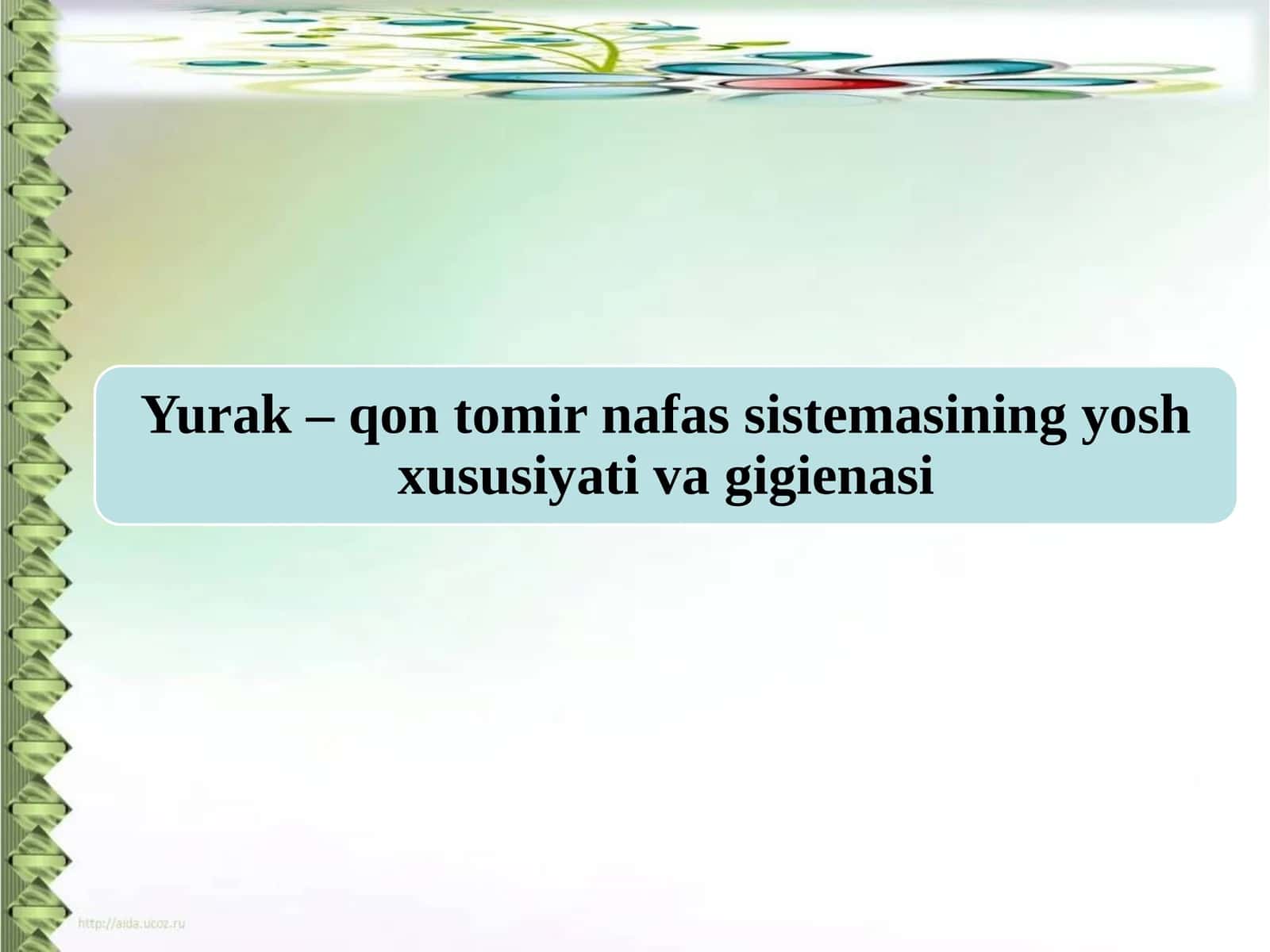 Ichki muhitning nisbiy doimiylik xususiyatlari 1