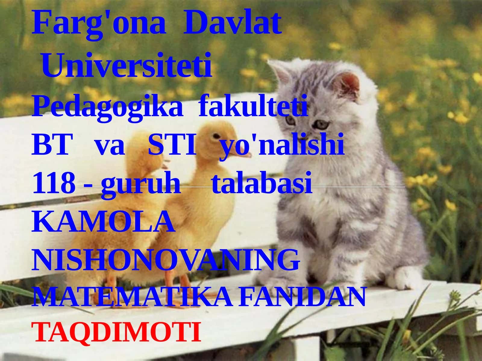 Algebraik amallar 1