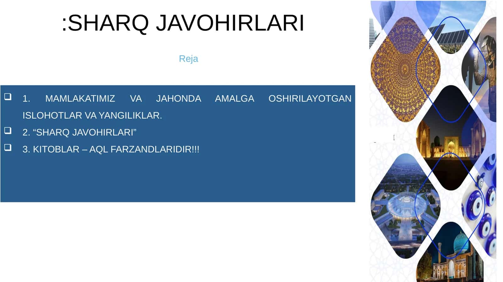 SHARQ JAVOHIRLARI 1