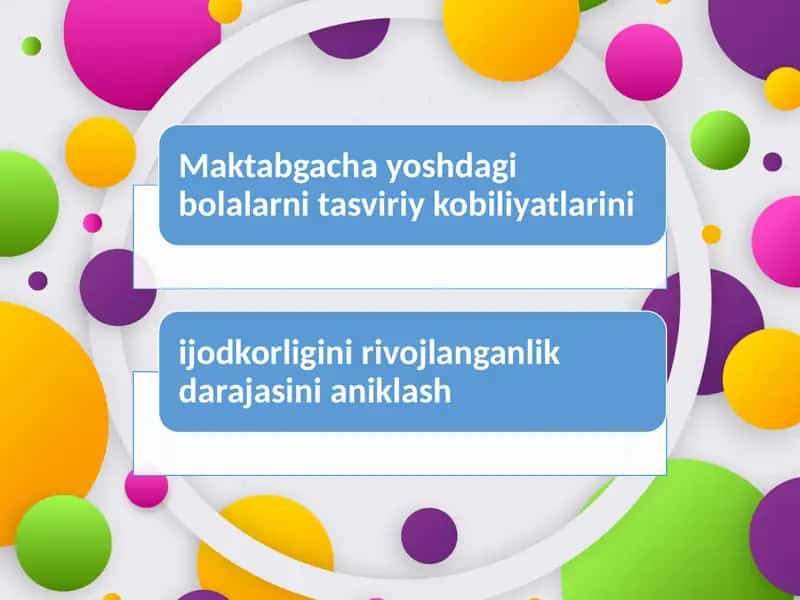 Tasviriy faoliyatlar 1