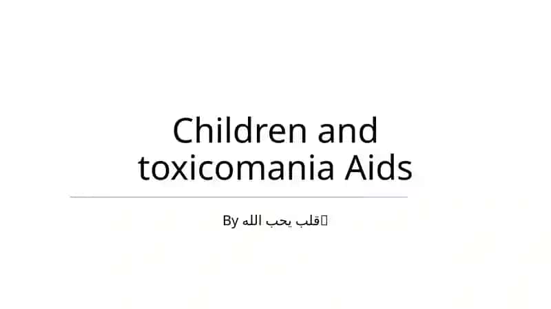 Children and toxicomania Aids