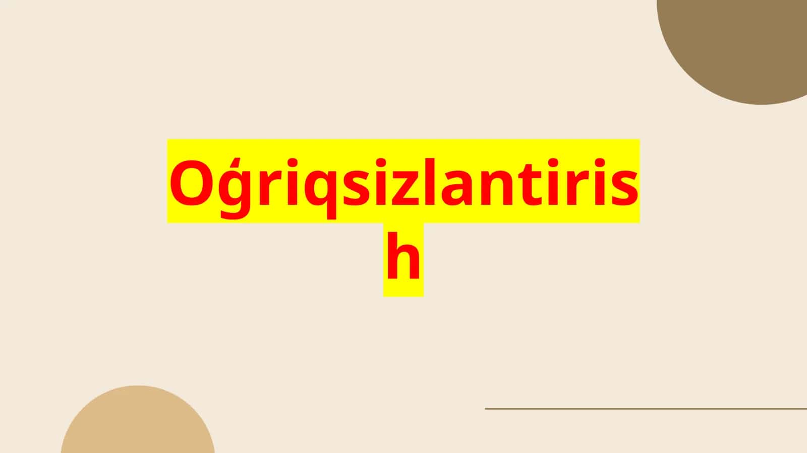Oģriqsizlantirish 1