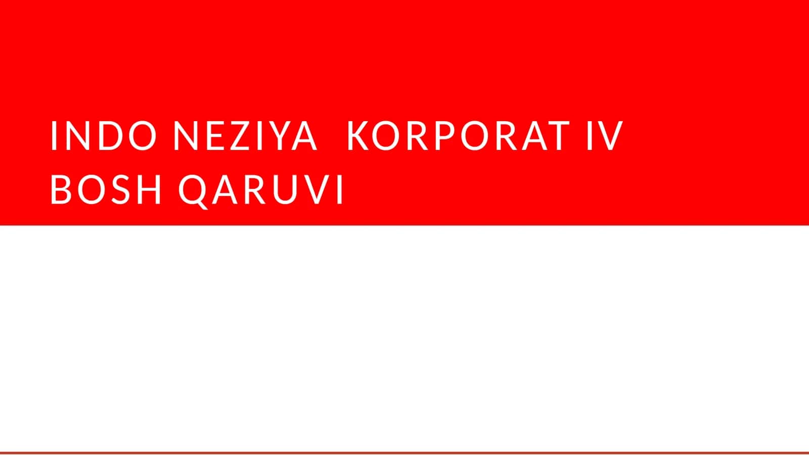 INDONEZIYA KORPORATIV BOSHQARUVI 1