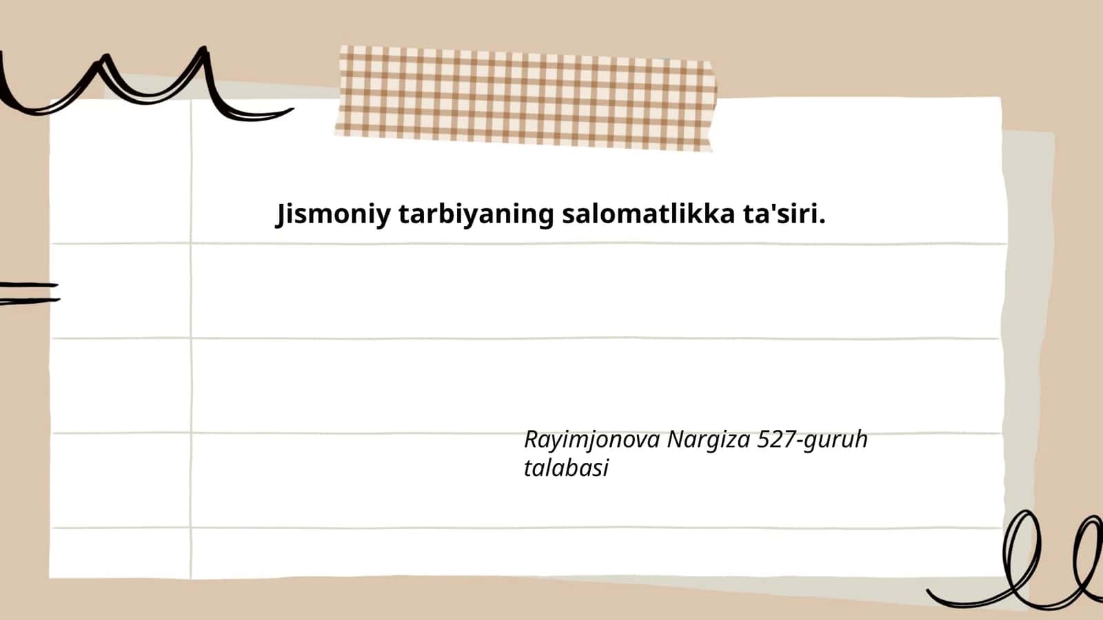 Jismoniy tarbiyaning salomatlikka ta'siri 1