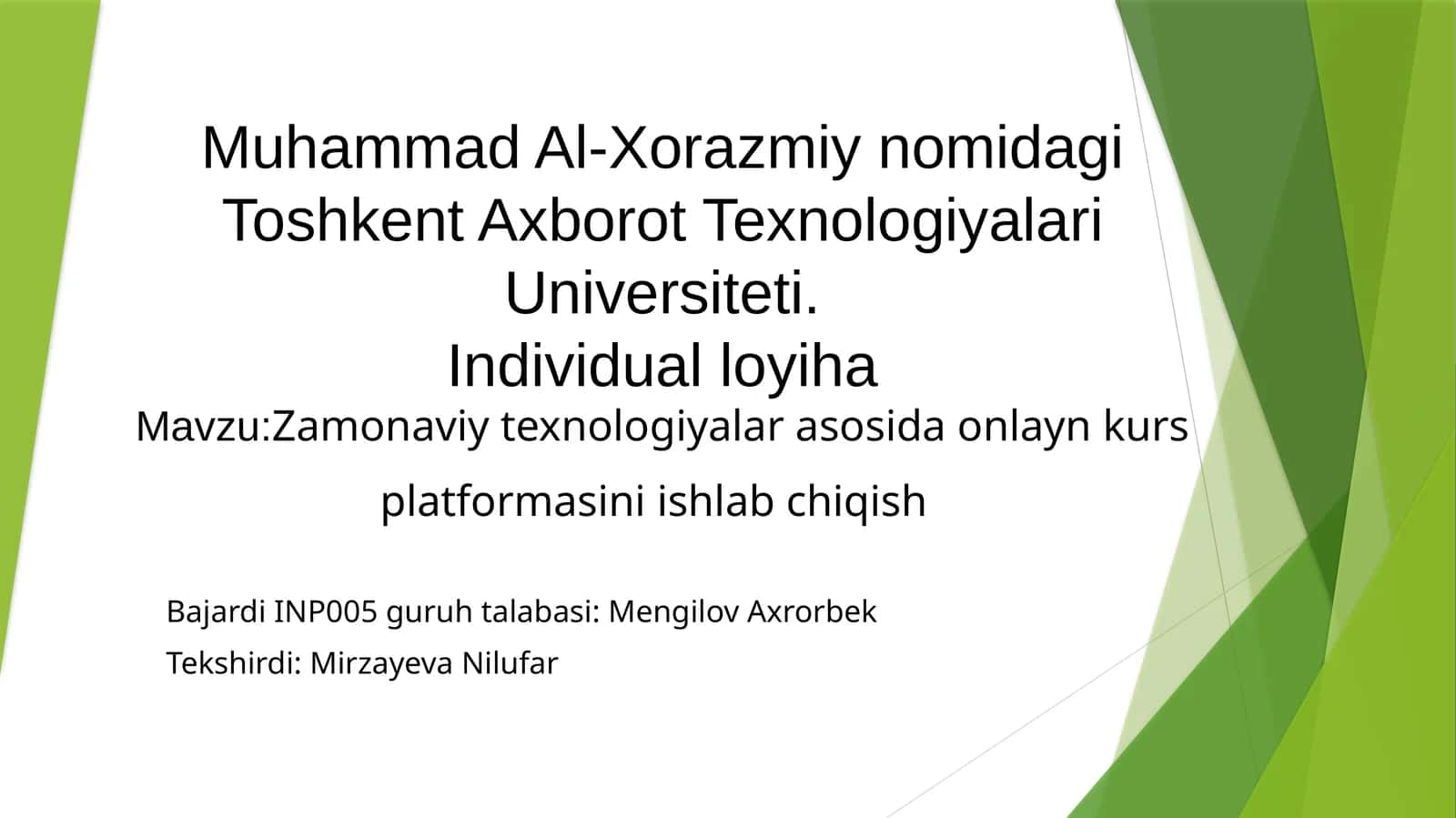 Muhammad Al-XorazmiynomidagiToshkentAxborotTexnologiyalariUniversiteti 1