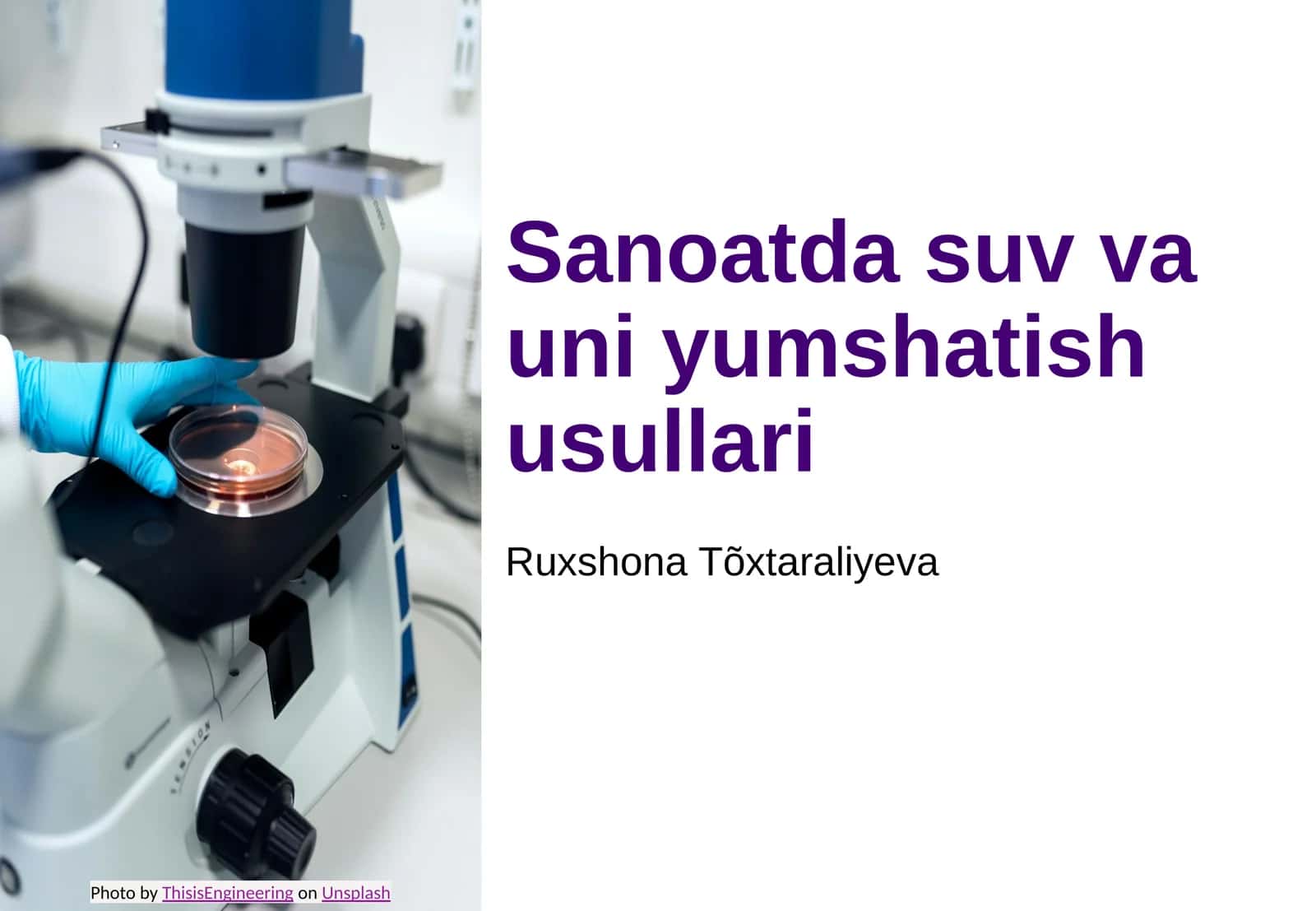 Suvning sanoatdagi asosiy roli va ehtiyojlari 1