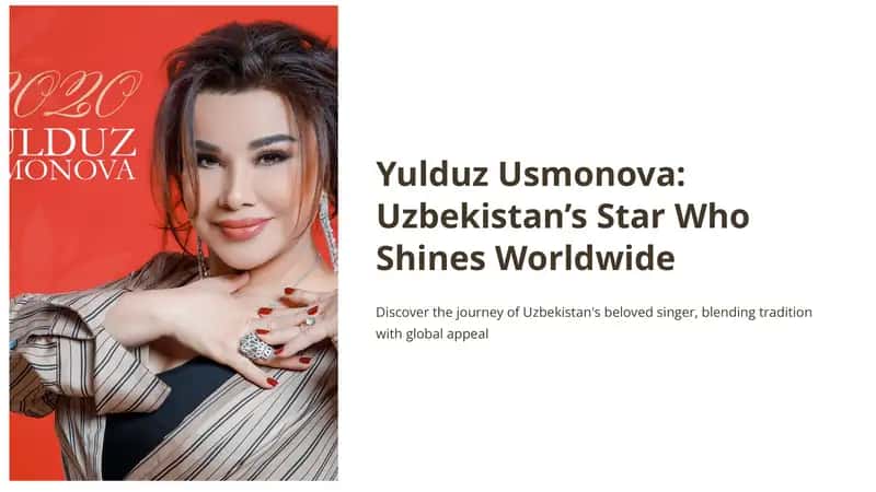 Yulduz Usmonova: Uzbekistan’s Star Who Shines Worldwide 1