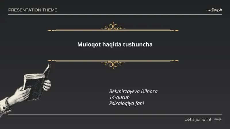 Muloqot haqida tushuncha 1