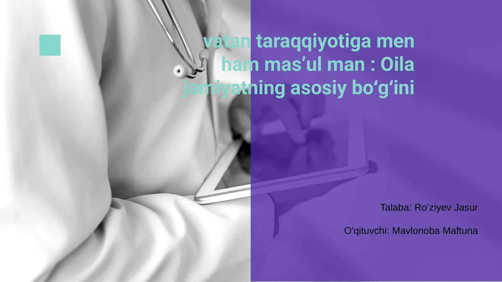 Vatan Taraqqiyotiga Mas'ul 1