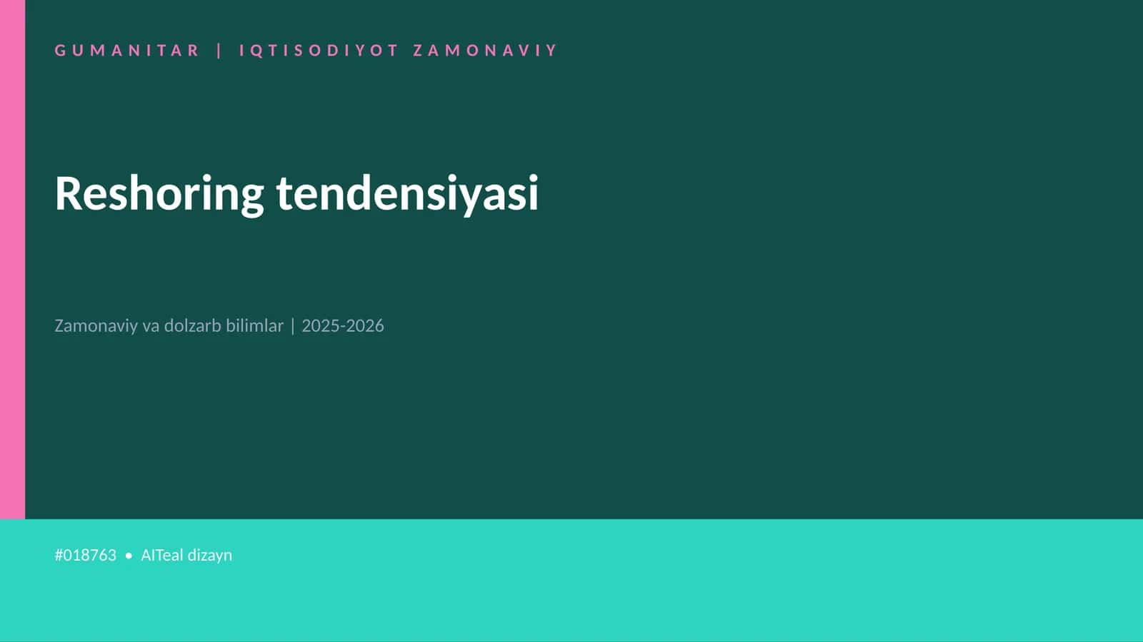 Reshoring tendensiyasi 1