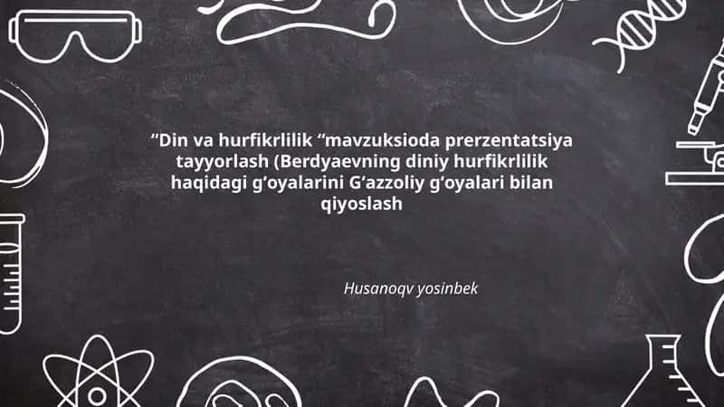 Din va Hurfikrlilik 1