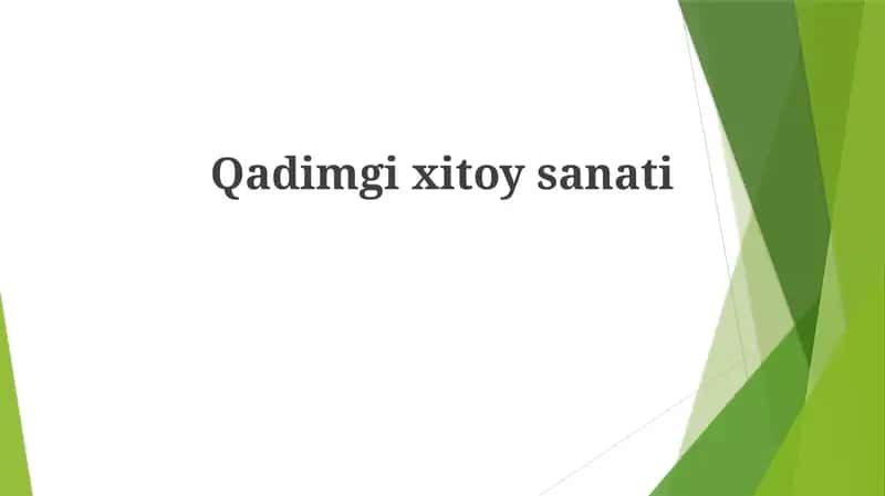 Qadimgi Xitoy san'ati 1