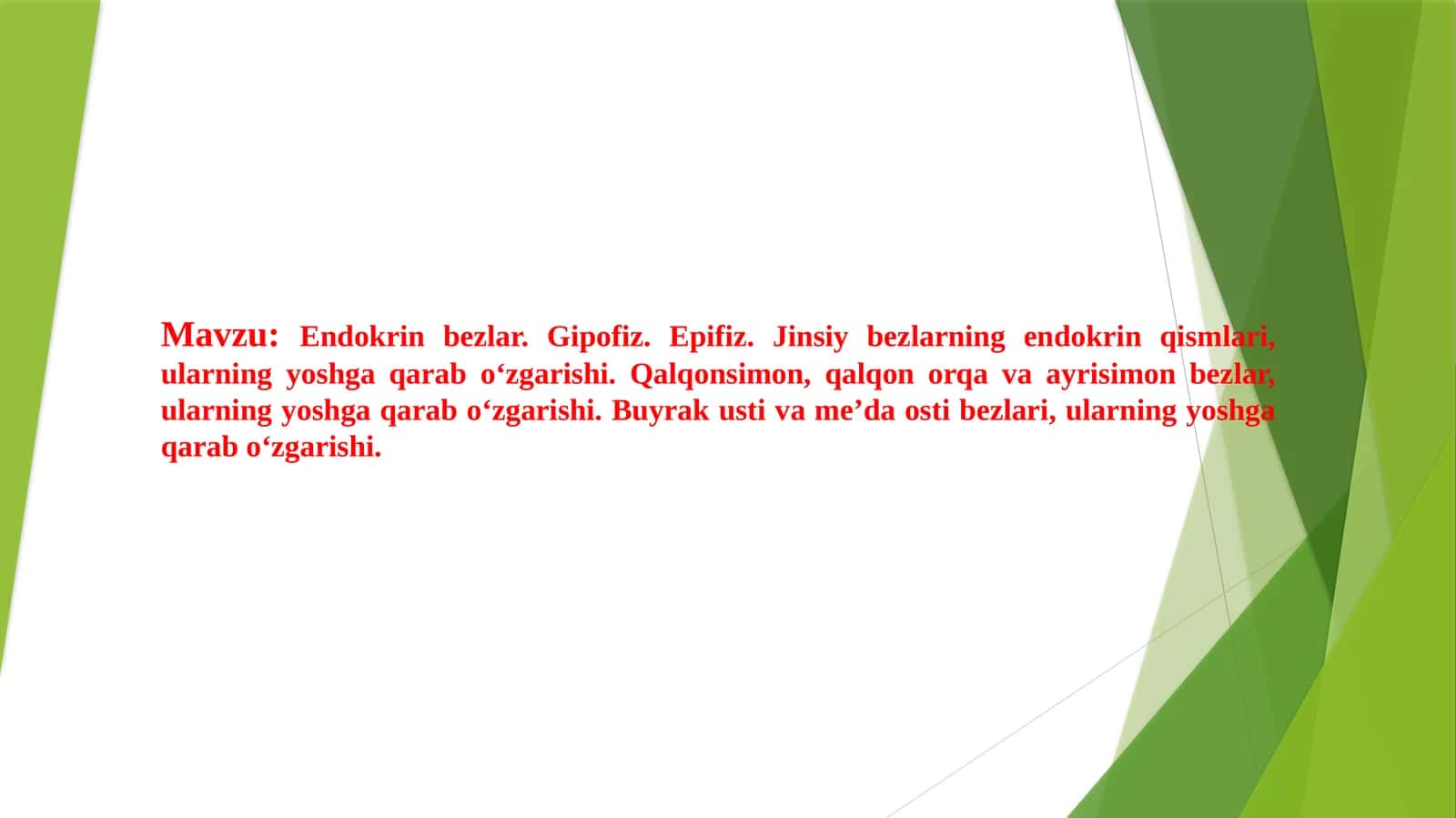 Endokrin bezlar 1