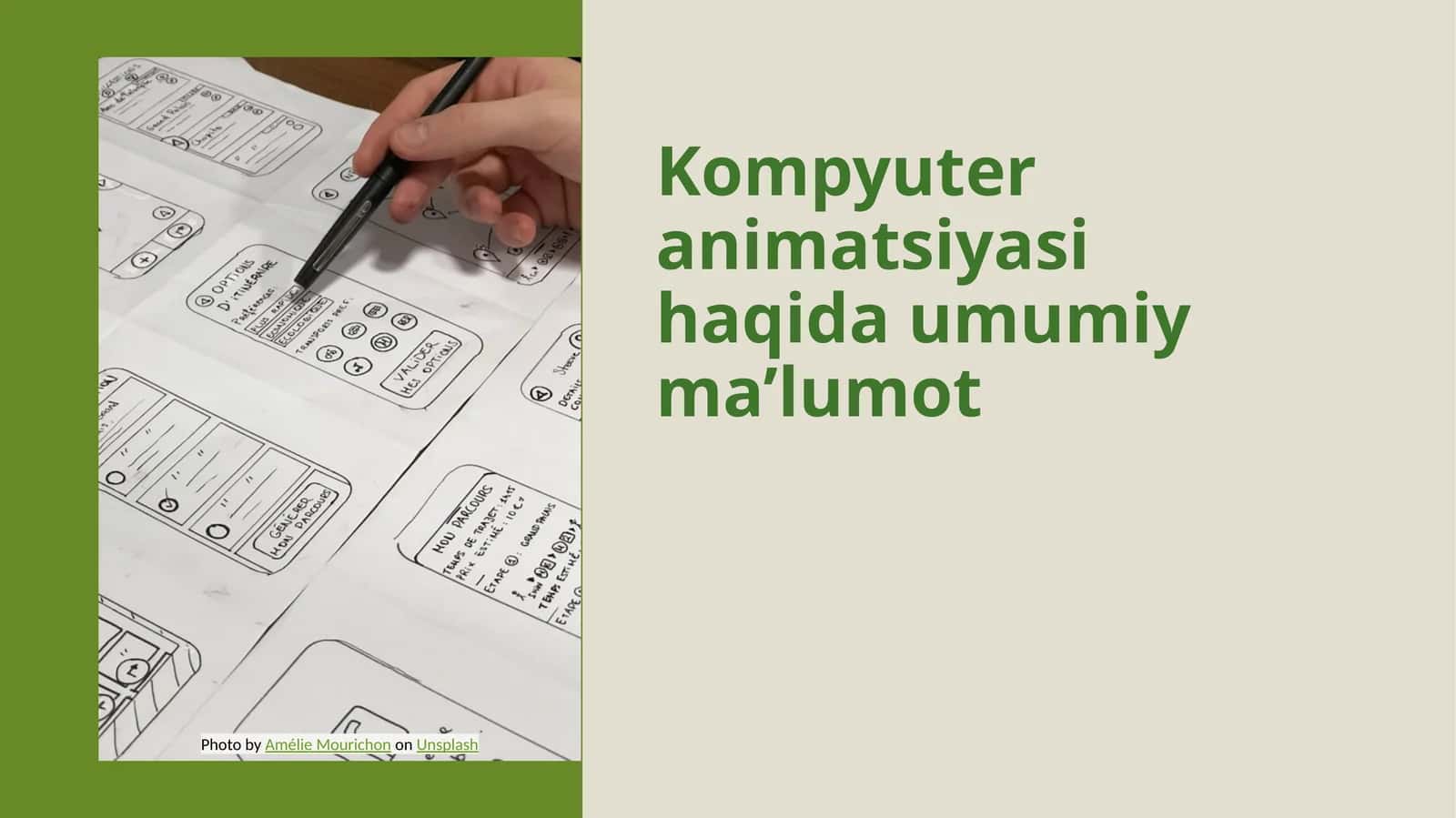 Kompyuter animatsiyasi haqida umumiy ma’lumot 1