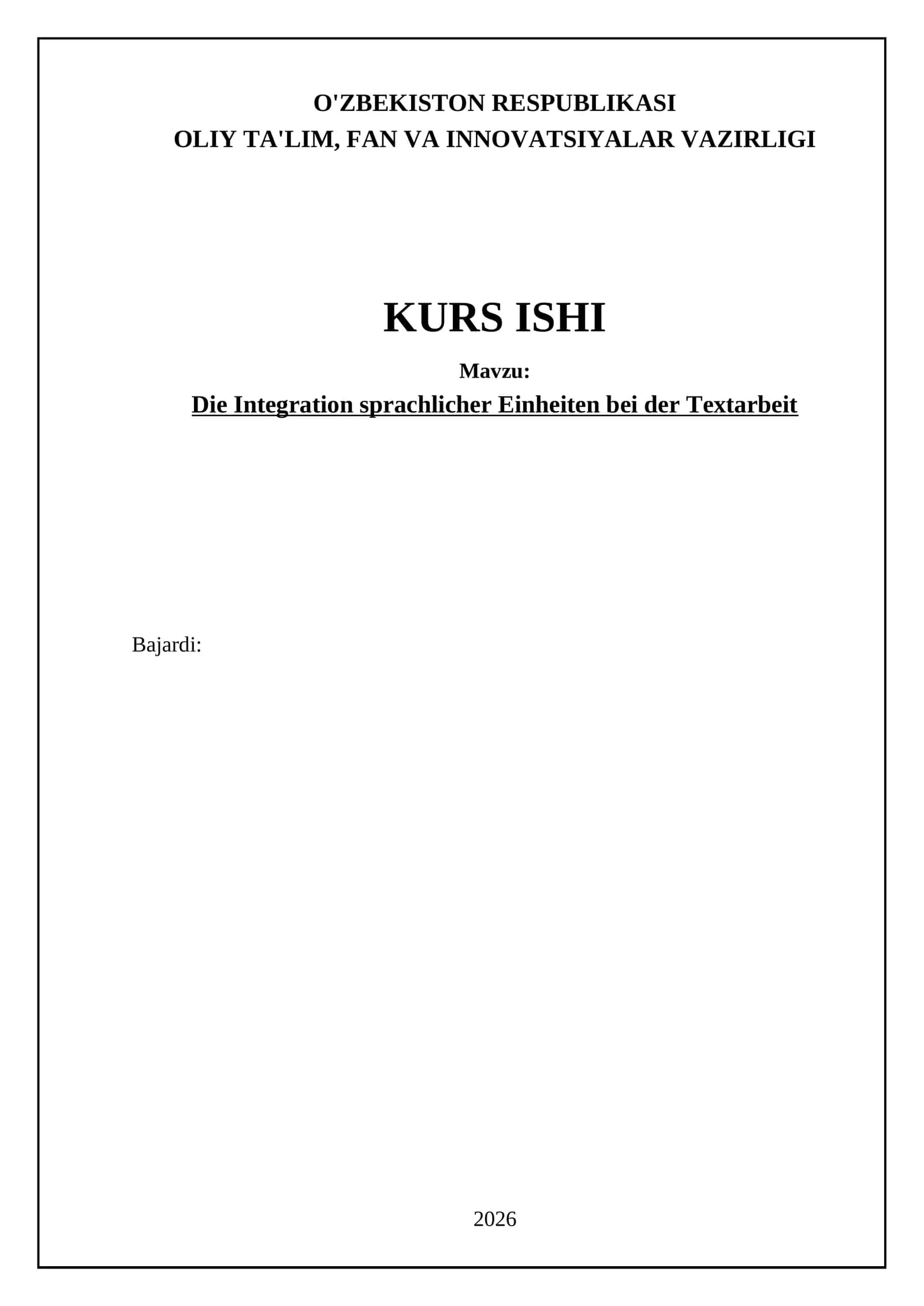Die Integration sprachlicher Einheiten bei der Textarbeit 1