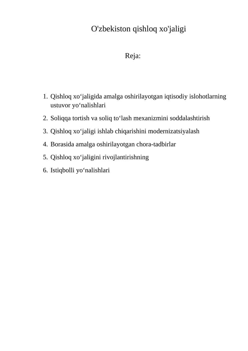 Qishloq xo'jaligi 1