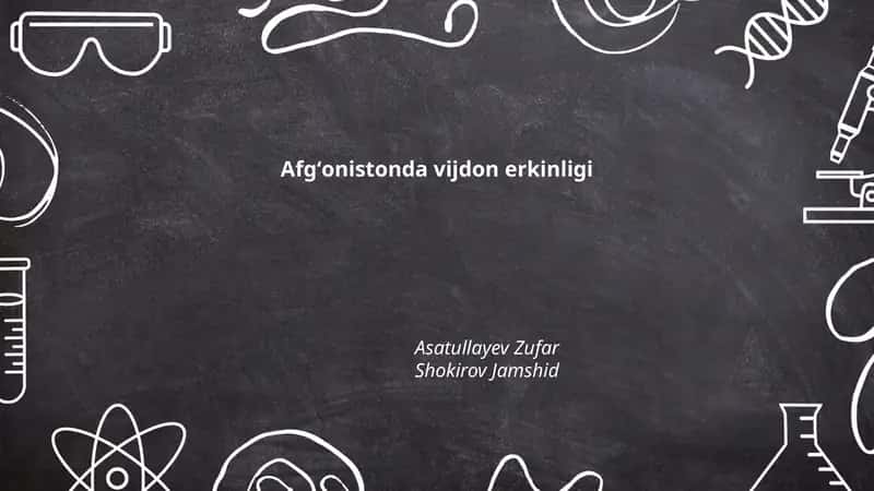 Afgʻonistonda vijdon erkinligi 1