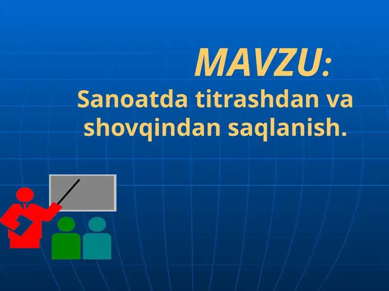 Sanoatda titrashdan va shovqindan saqlanish. 1