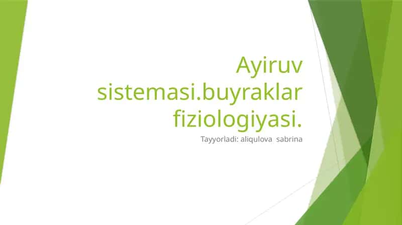 Ayiruv sistemasi 1