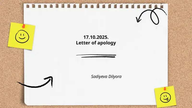 Letter of Apology 1