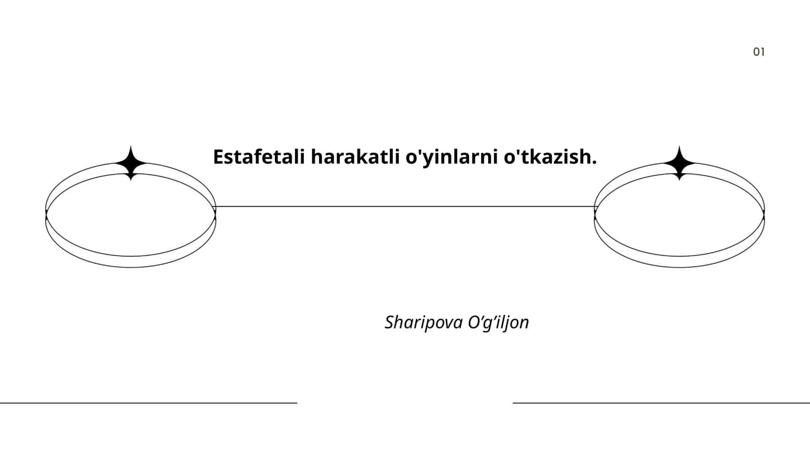 Estafetali harakatli o'yinlarni o'tkazish 1