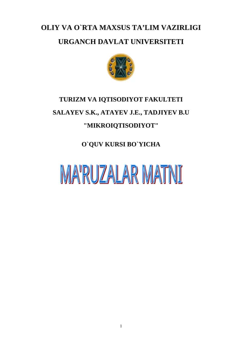 MIKRОIQTISОDIYOT 1