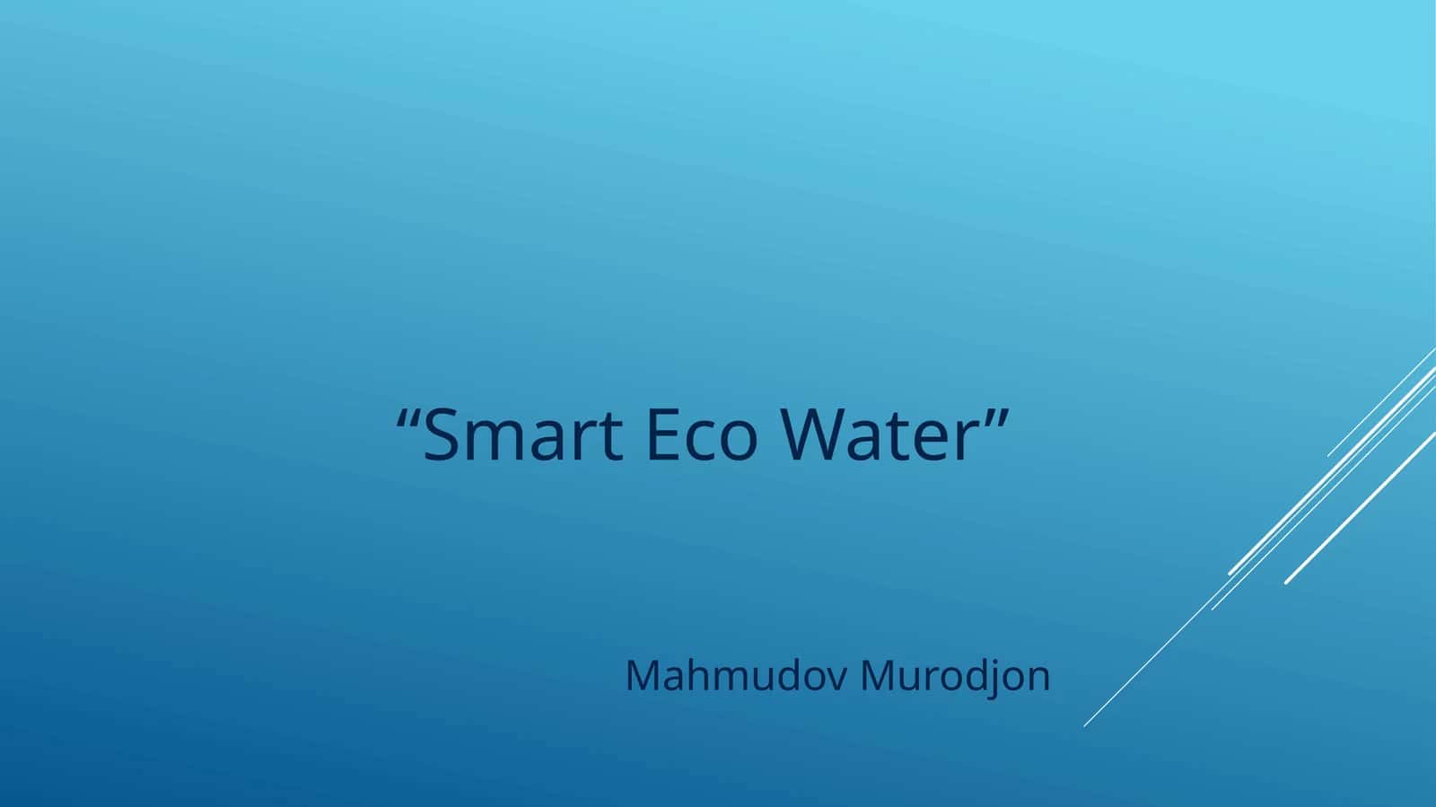 Smart Eco Water 1