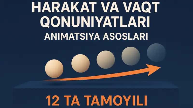 Harakat va vaqt qonuniyatlar animatsiya tamoyillari 1