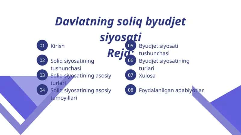 Davlatning soliq byudjet siyosati 1