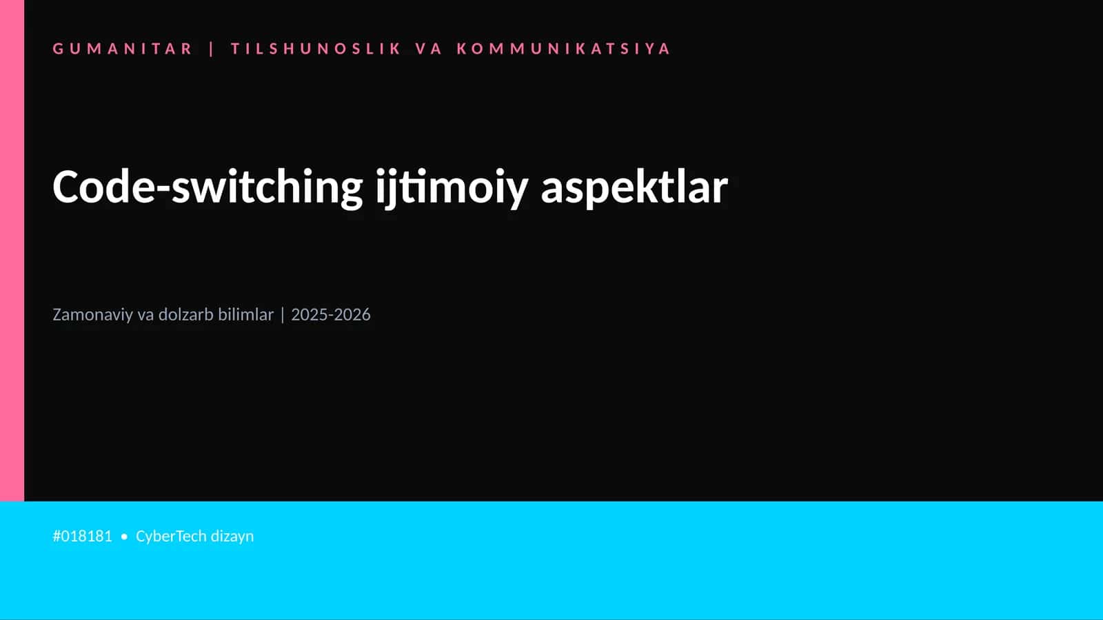 Code-switching ijtimoiy aspektlar 1
