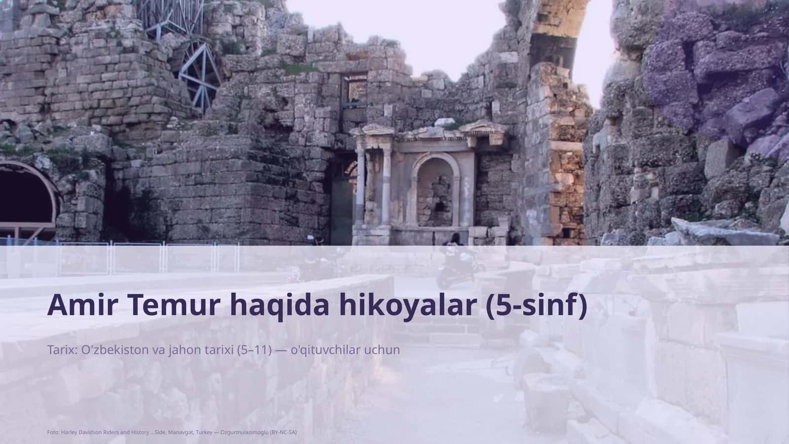 Amir Temur haqida hikoyalar (5-sinf) 1