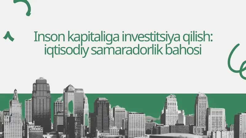 Inson kapitaliga investitsiya 1