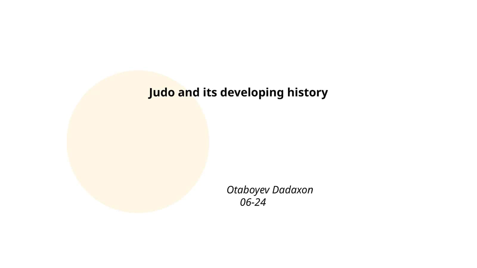 Origins of Judo in Japan 1