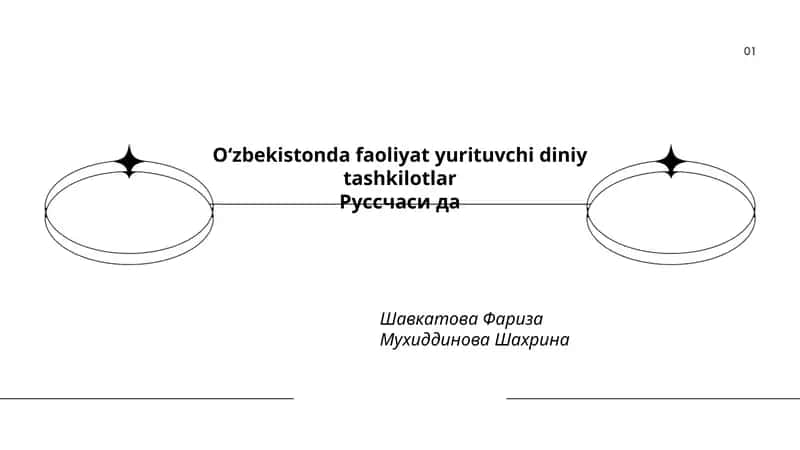 O‘zbekistonda faoliyat yurituvchi diniy tashkilotlar 1