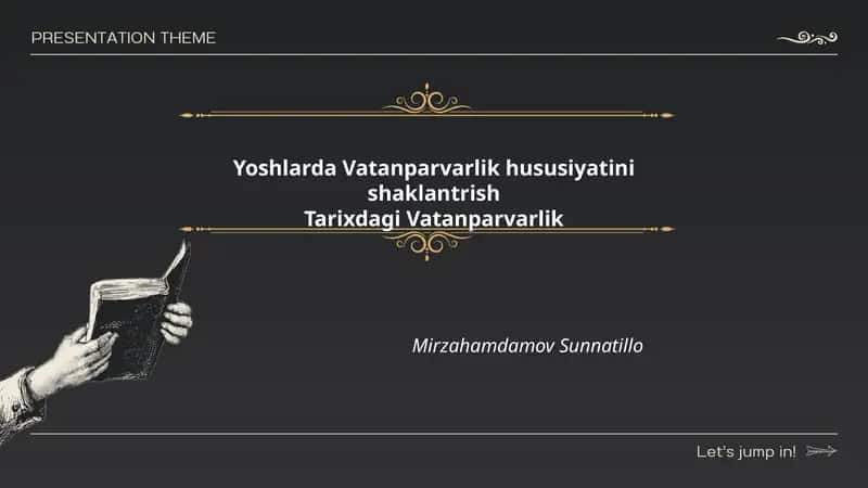 Vatanparvarlik hususiyatini shaklantrish 1