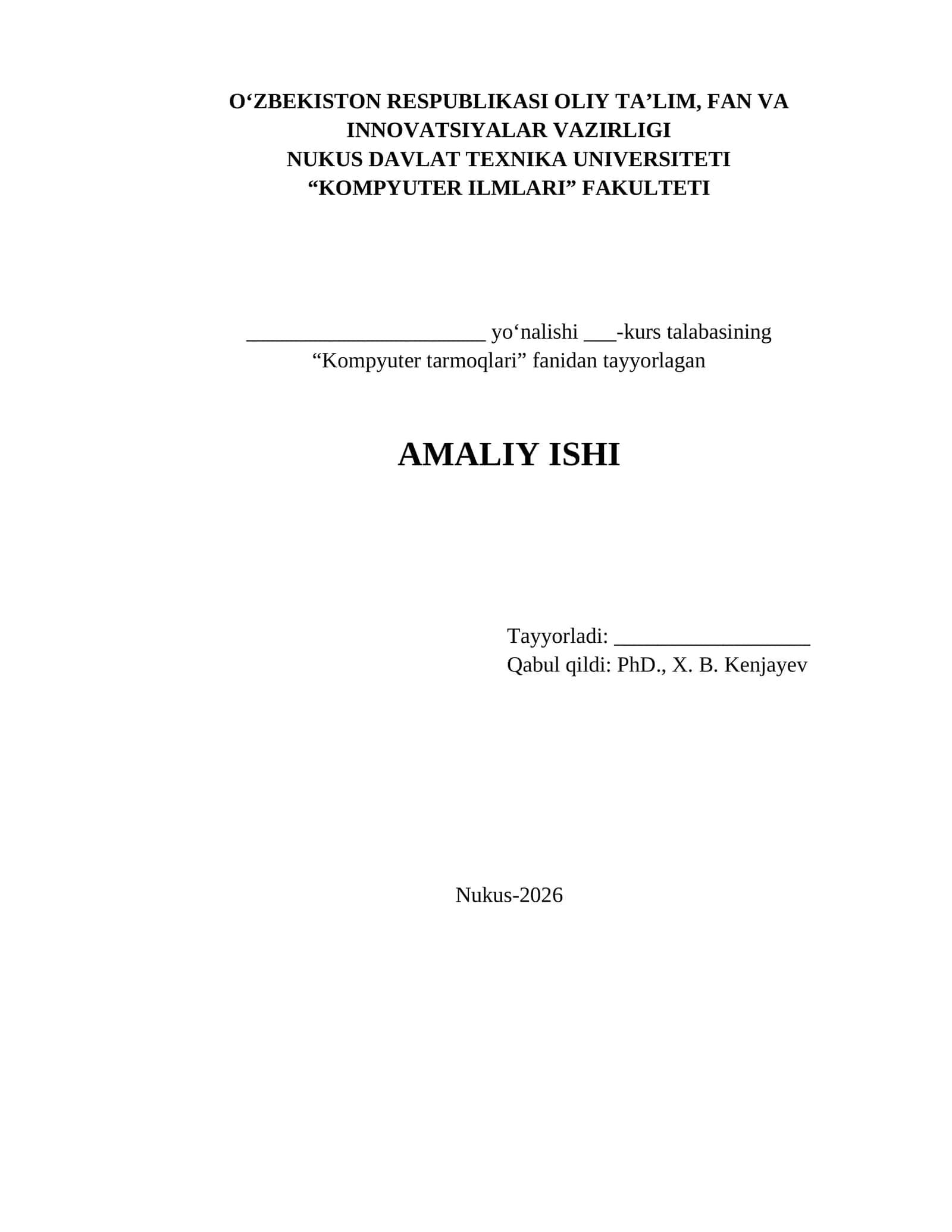 AMALIY ISH. PORT XAVFSIZLIGI: 1, 8, 13 VA 24-PORTLARNI BLOKLASH 1
