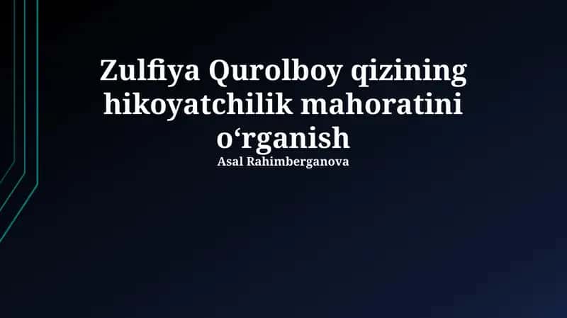 Qahramonlarning psixologiyasi 1