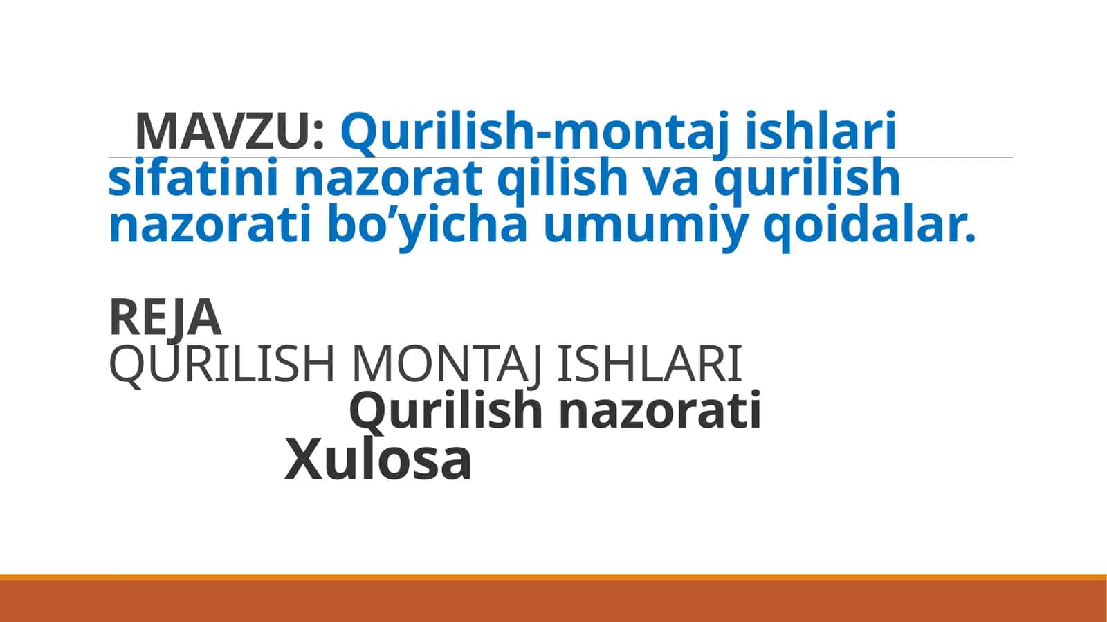Qurilish-montaj ishlari 1
