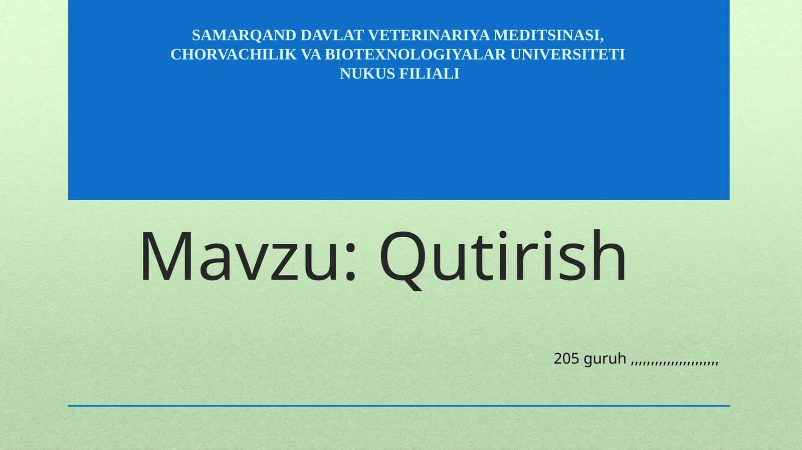Qutirish 1