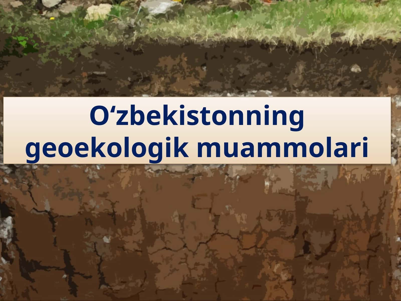 O‘zbekistonning geoekologik muammolari 1