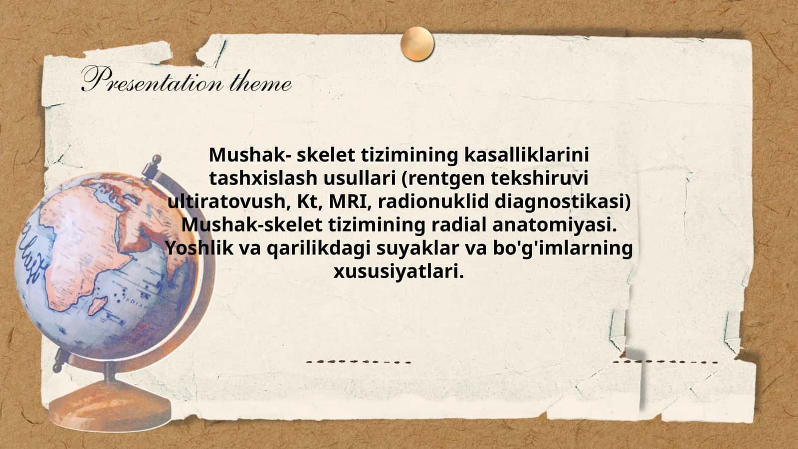 Mushak- skelet tizimining kasalliklarini tashxislash usullari 1